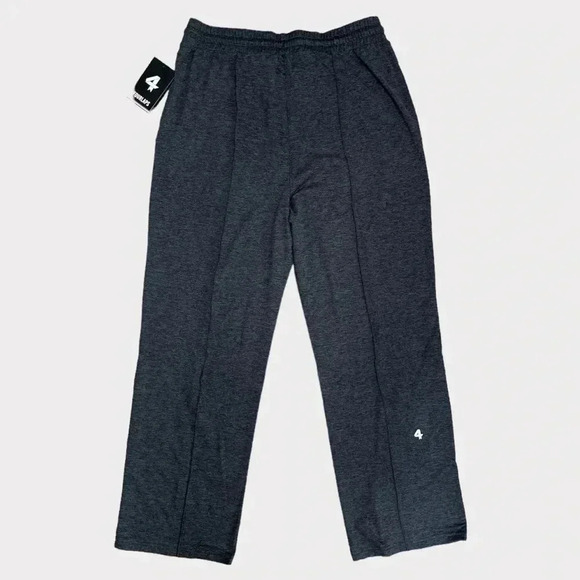 Fourlaps Women's Large Athletic Stratus Straight Leg Pants Black Heather - Picture 5 of 12